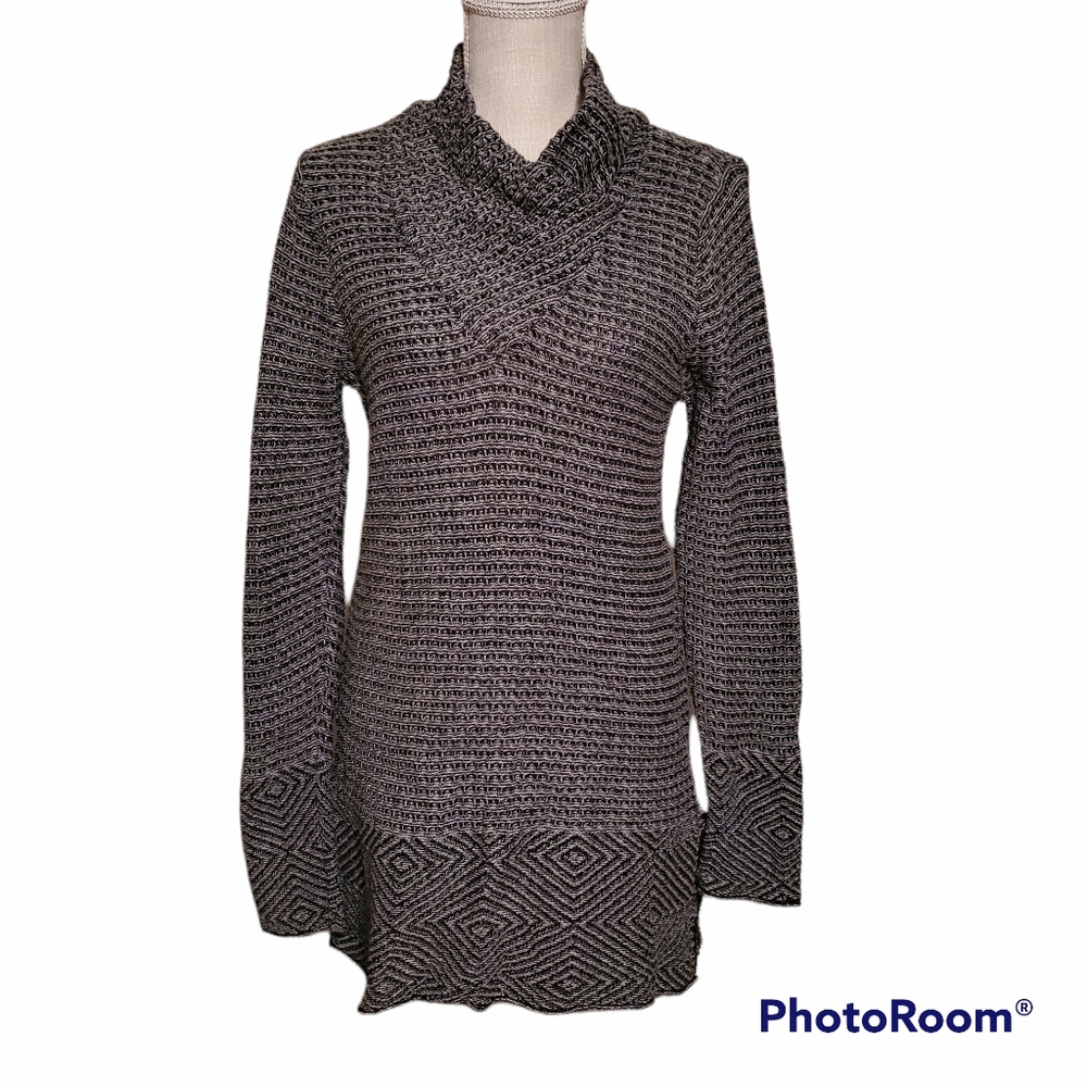 Eight Eight Eight Cowl Neck Knit Tunic Style Women's Medium Sweater